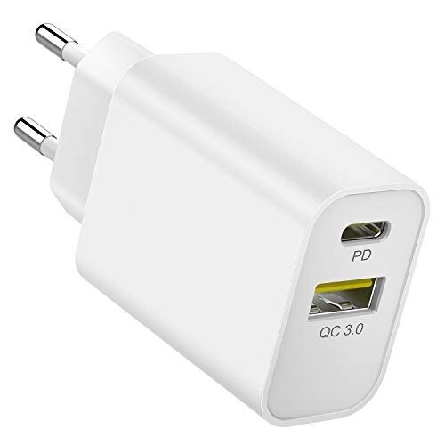 Cargador Rapido Dompro QC 3.0 - Puerto USB + Puerto USB C