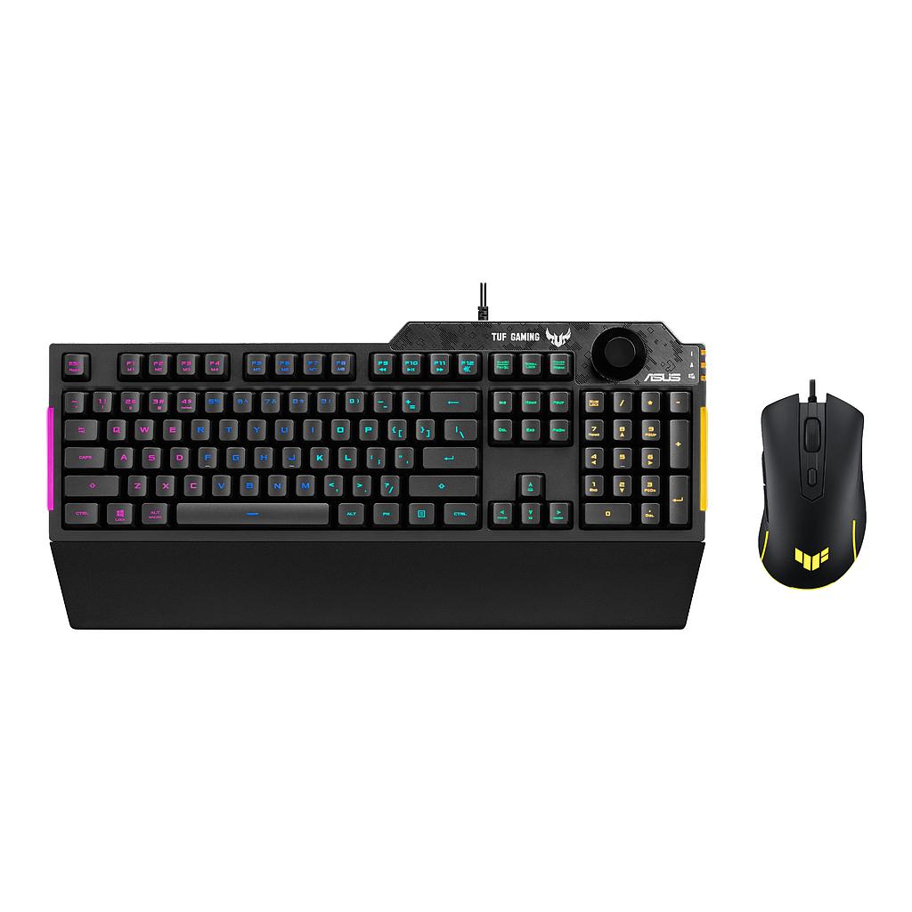 Combo Gaming Asus Tuf M5 K5 Usb Rgb 6200dpi Membrana