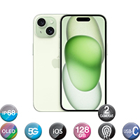 iPhone 15 6,1'' 5G 6gb 128gb Dual Cam 48mp Bandeja Física