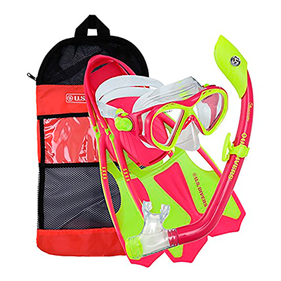 KIT P/AGUA USD BUZZ JR/ISLANDRY JR/TAIL II JR/BAG ROSA/AMARILLO TALLE SM