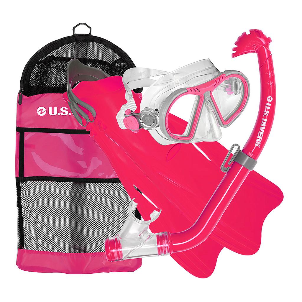 Kit P/agua Us Divers Toucan/eco Jr/breaker Jr Talle L-LX Rosado