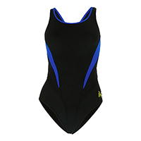 Malla Baño Mujer Mp Splice Comp Team Uv50 Negro/Azul T20
