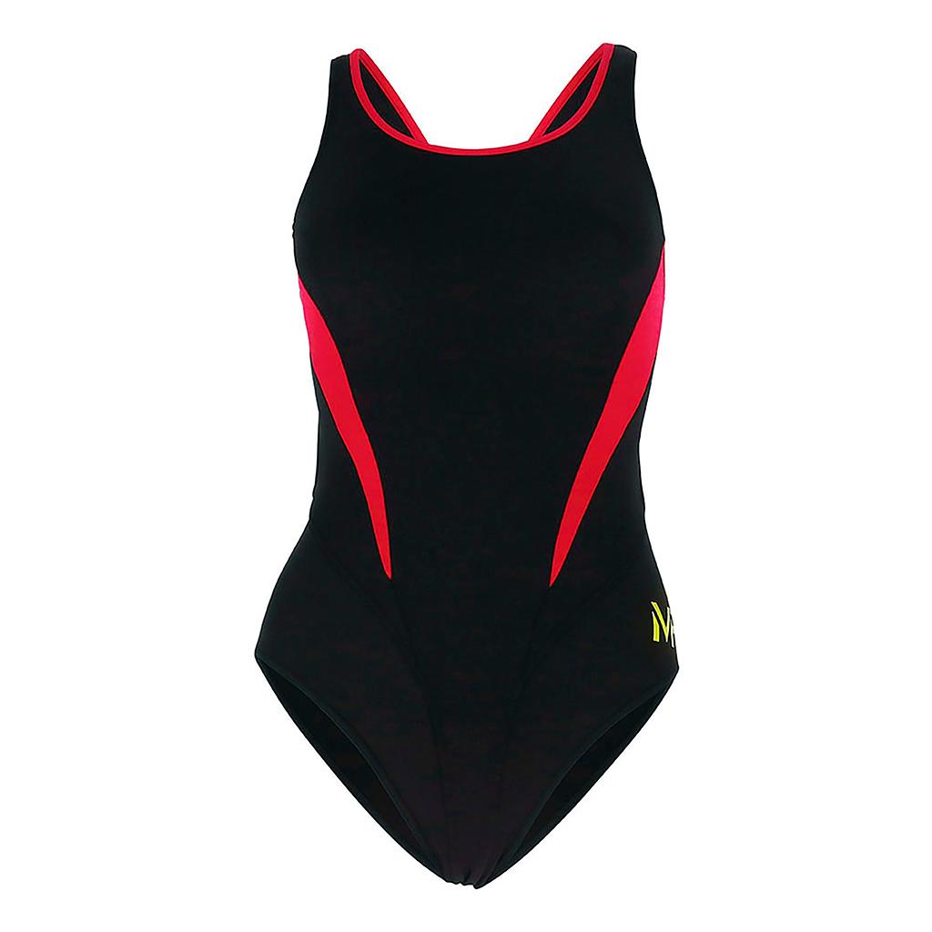 Malla Baño Mujer Mp Splice Comp Team Uv50 Negro/Rojo T28