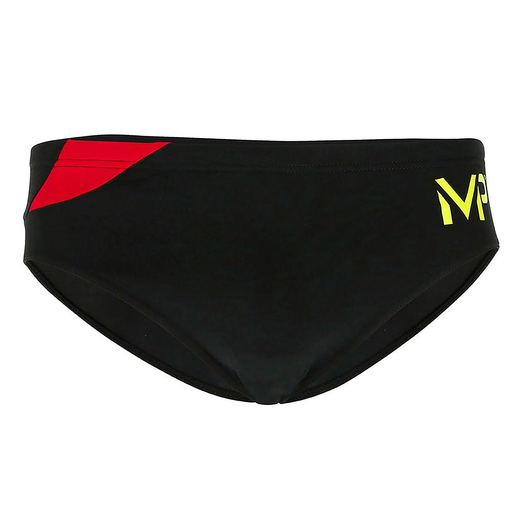 Malla Natacion M.phelps Hom Splice Brief Negro/Rojo Talle 22
