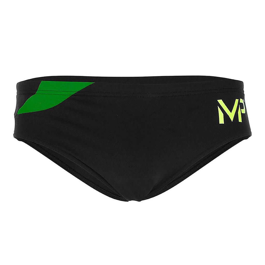 Malla Natacion M.phelps Hom Splice Brief Negro/Verde Talle 24