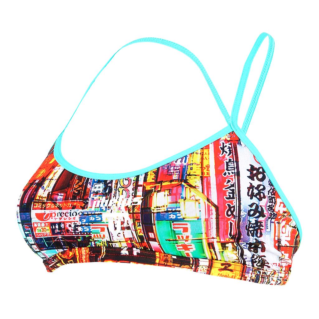 Malla Natación Mp Neon Tokyo Two Piece Top Uv50 Talle 28