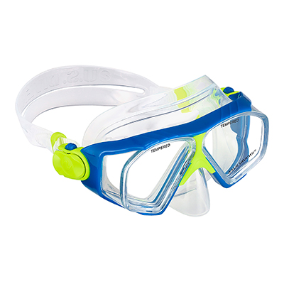 MASCARA BUCEO US DIVERS AVALON LX JR AZUL / AMARILLO