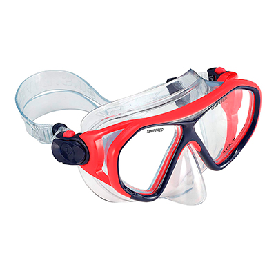 Mascara Us Divers Dorado Ii Jr 2 Ventanas CORAL/PURPURA