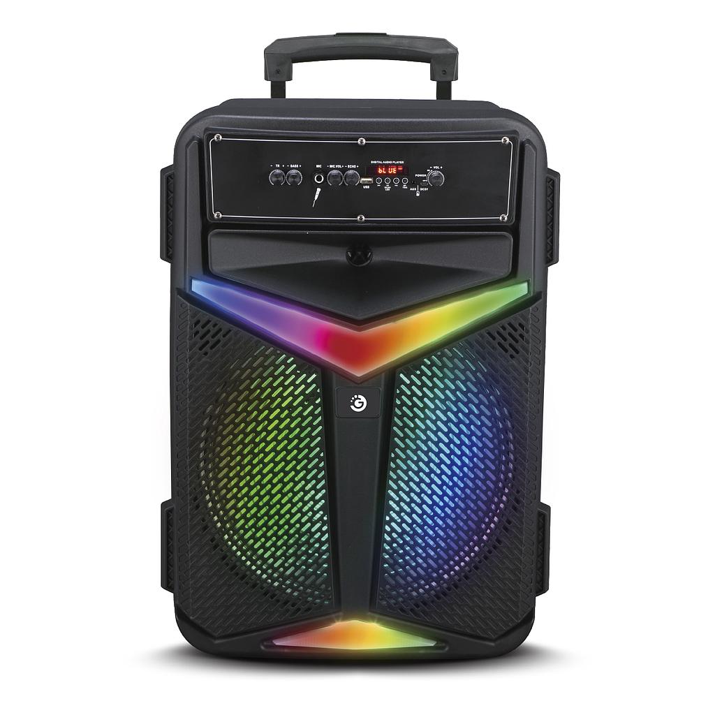 Parlante Portátil Karaoke Manija-potencia Usb/bt + Microfono 15¨