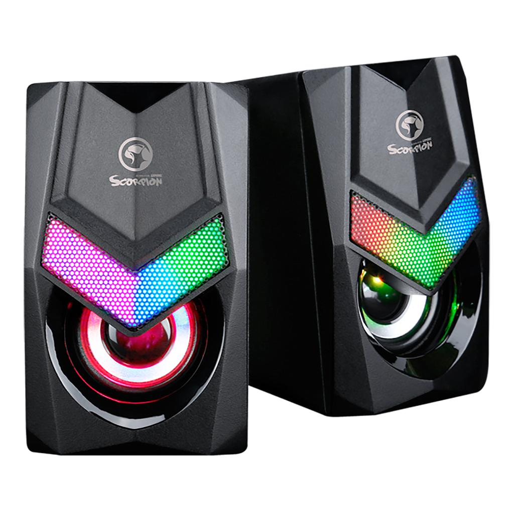 Parlantes Gaming Marvo Scorpion Compacto 3w X 2