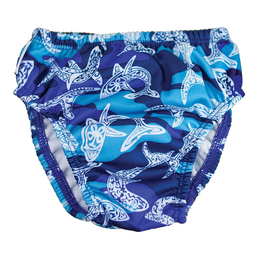 Pañal Natacion Finis Swim Diaper Reusable Azul Talle S, 3-6 meses, 6-8 kgs.