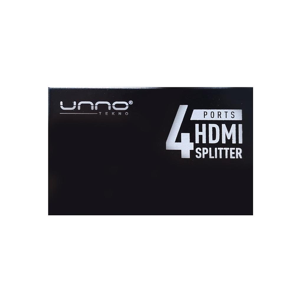 Splitter Hdmi Unno 4 Puertos 1 In/4 Out 4k X 2k