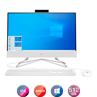 All in One Hp 27'' Ryzen 5 8gb 512gb Win10
