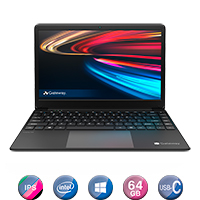 Notebook Gateway 14,1´ Intel 4gb/64gb/win Ref Aa - BLACK