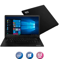 Notebook Evoo 14,1 N3350 4gb 64gb Win10 Ref AA - BLACK