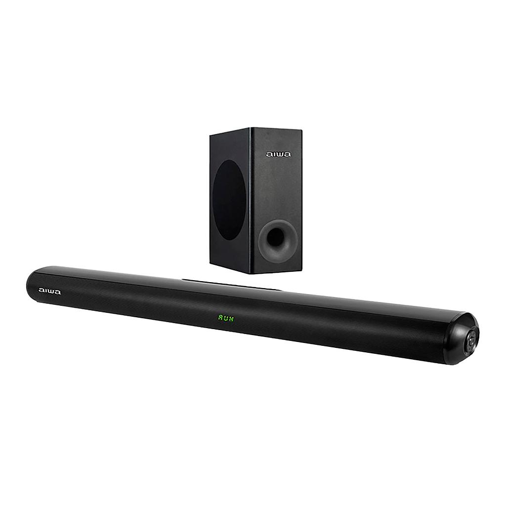 Barra Con Subwoofer Inalámbrico Aiwa Awsbh21ww 1200w Pmpo Bt