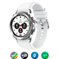 Reloj Smart Samsung Glxy Watch4 Classic 46mm Ip68 - PLATEADO