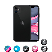 Cel iPhone 11 6,1´ 4gb/64gb Ref AA - BLACK