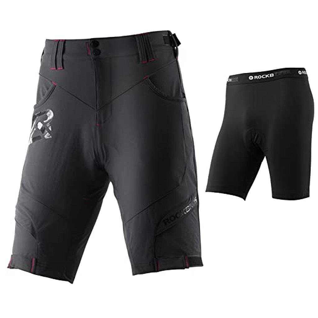Pantalon corto Rockbros 2 en 1 para ciclismo XL