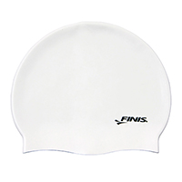 Gorra Natacion Finis Silicona Unisex Blanco