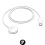 Cargador Inalámbrico Para Apple Watch Cable Trenzado USB C 1m