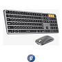 Combo Mouse y Teclado Retroiluminado Bluetooth ProtoArc Km100-a