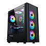 Gabinete Gaming Marvo Ca-123 Panel RGB Mid Tower Atx