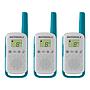 Radio 2 Vías Motorola T114 25km 22 Canales Pack x3