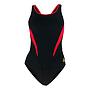 Malla Baño Mujer Mp Splice Comp Team Uv50 Negro/Rojo T28